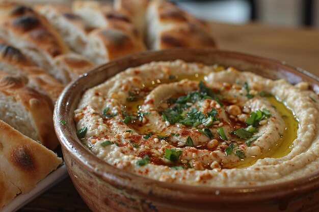 Een heerlijke hummus.