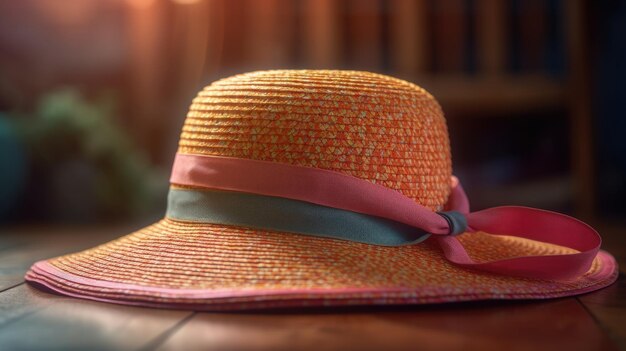 Een hoed met een lint eromheen waarop staat 'ik ben een meisje'
