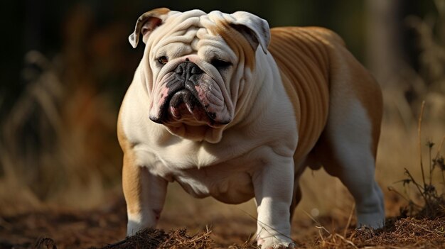 Foto een hond die bulldog heet