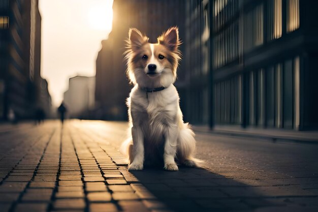 Een hond met een halsband waarop staat "de naam van de hond"