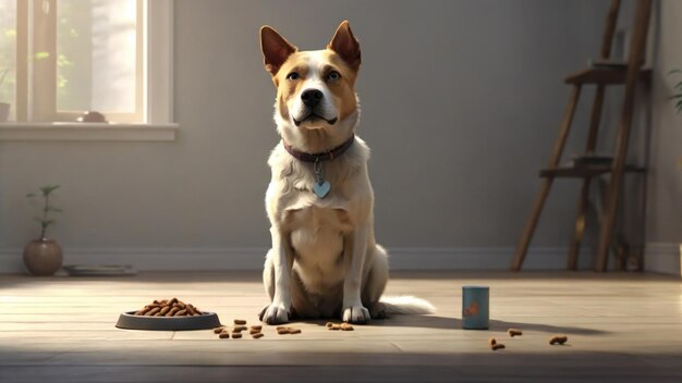 Een hond wordt getraind om op commando te zitten door elke keer dat hij gaat zitten een traktatie te krijgen. Uiteindelijk krijgt de hond