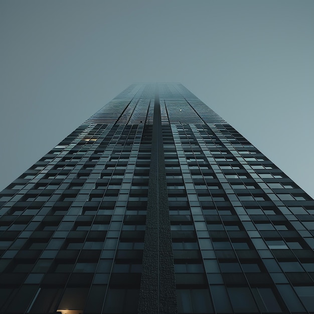 een hoog gebouw met een licht bovenop