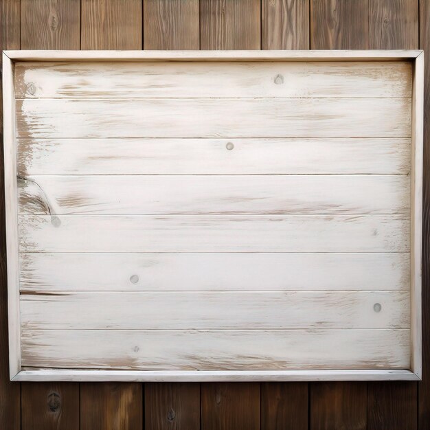 Foto een houten frame met een wit bord waarop het cijfer 4 staat