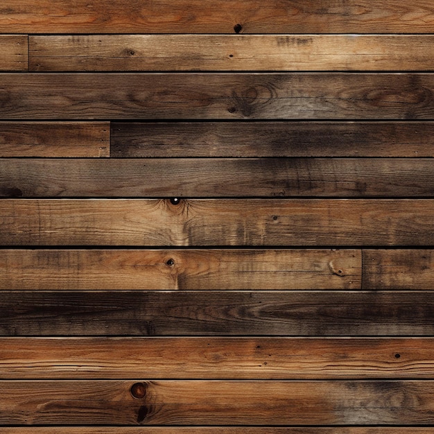 een houten muur met een bruine houten plank met een gat erin.