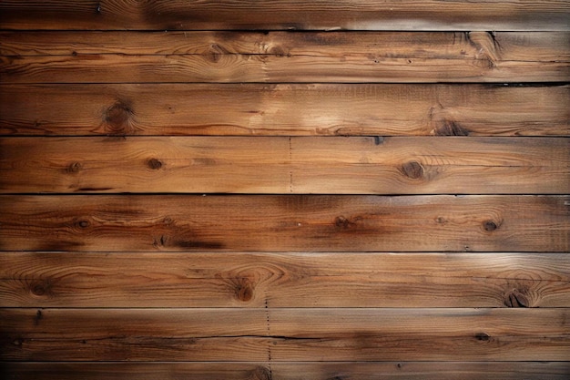 Een houten muur met een ruwe textuur en een paar kleine gaten in het midden.