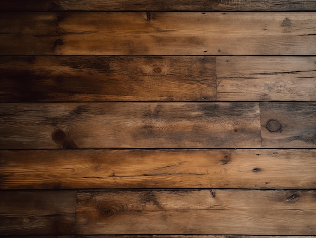 Een houten vloer met een donkerbruine houten vloer.