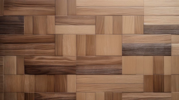 een houten vloer met een vierkant hout erop