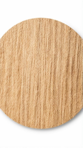 Foto een houtsnijplank met een ronde houten rand
