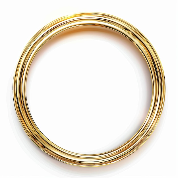 Foto een illustratie van een gouden cirkel