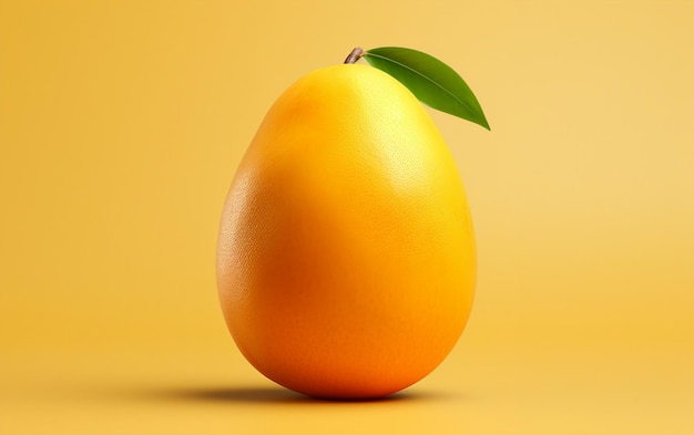 Een illustratie van een mango met een minimalistische stijl Generative Ai