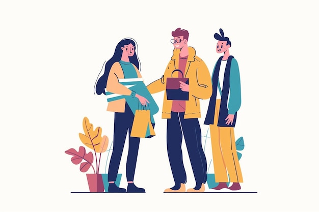 Een illustratie van een vector voor maatschappelijke zorg