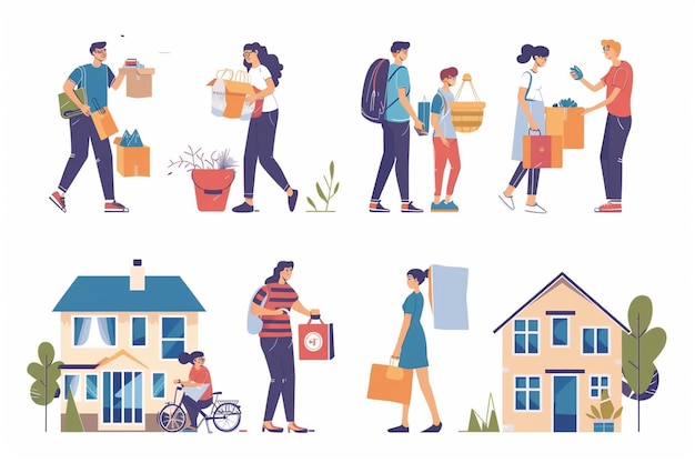 Een illustratie van een vector voor maatschappelijke zorg