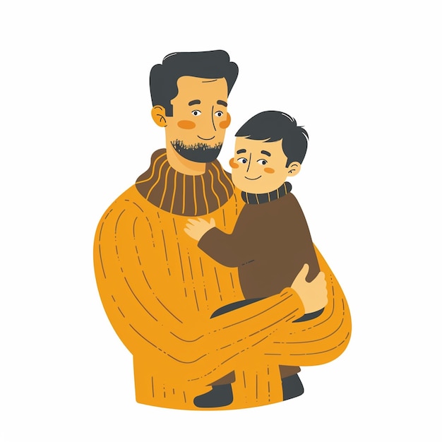 Een illustratie van vadersdag