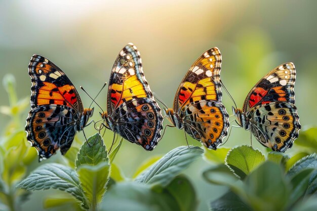 Een insect39s levenscyclustransformatie van rups naar vlinder Het concept van een succesvolle start-upinvestering of bedrijfstransformatie