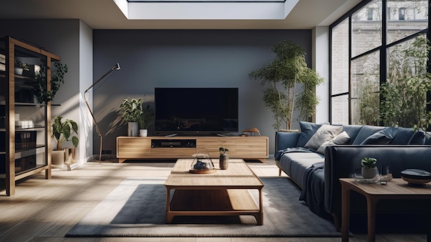 Een interieur van modern huis generatieve AI