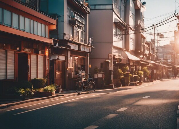 Een Japans straatlandschap