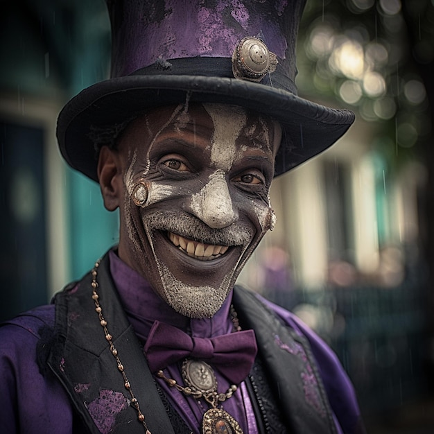 Een joker carnavalsmasker