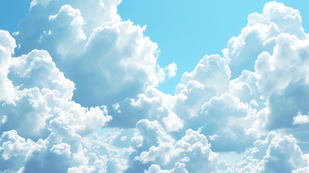 Een kalmerend en serene naadloos patroon met het beeld van een pluizige witte wolk die sierlijk drijft in een heldere blauwe hemel Perfect voor het toevoegen van een vleugje rust aan elk project of ontwerp