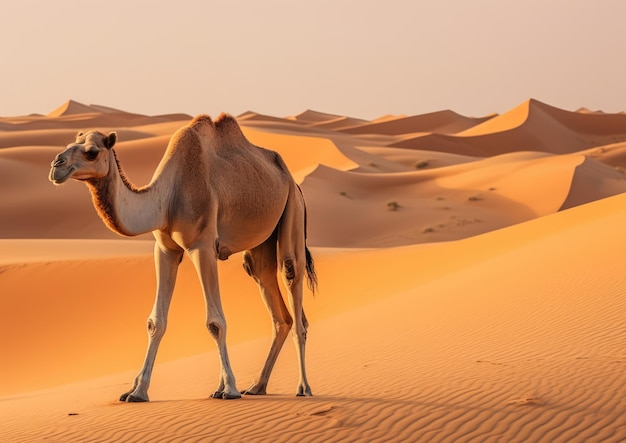 Een kameel is een evenhoevige hoefdier