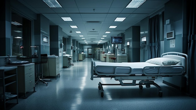 Een kamer in een ziekenhuisfoto
