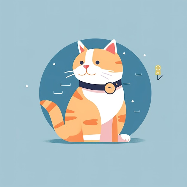 Een kat met een halsband waarop 'space cat' staat