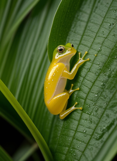 Een kikker in zijn natuurlijke leefomgeving