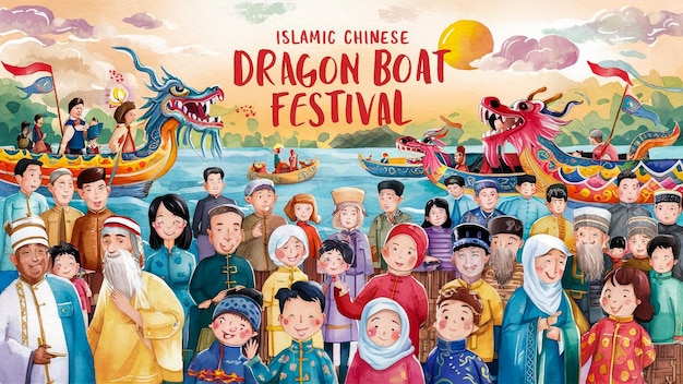 Een kinderboek met de titel Dragon Boats.