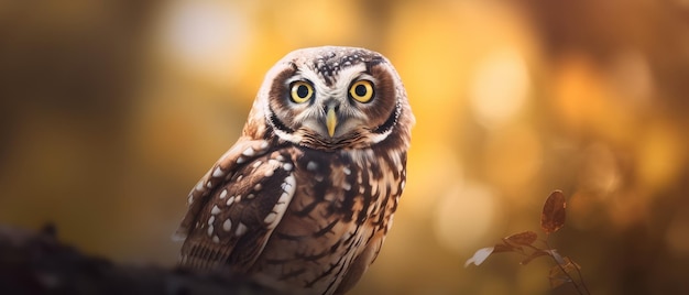 Een kleine uil zit op een tak met op de voorkant de woorden uil.