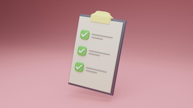 Een klembord met een checklist erop