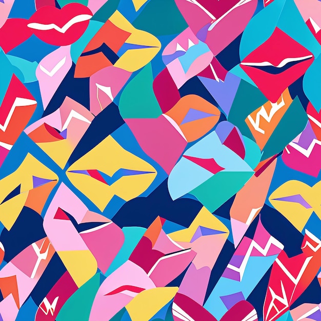 een kleurrijk abstract patroon