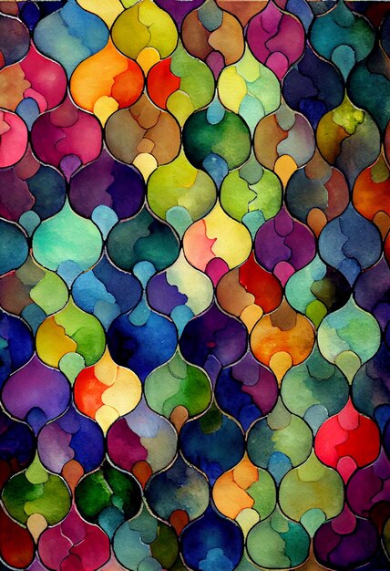 Een kleurrijk abstract schilderij met het woord liefde erop.