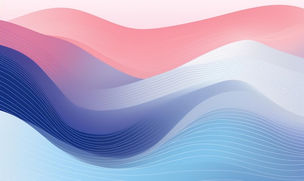 een kleurrijk beeld van de golf die blauw en roze is