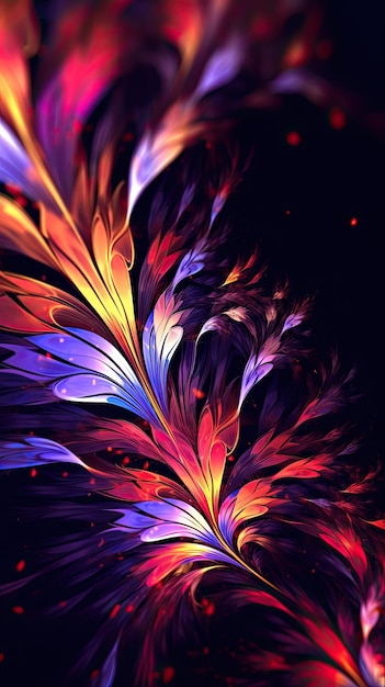 Een kleurrijk bloemenbehang dat een geweldige achtergrond is voor je telefoon.