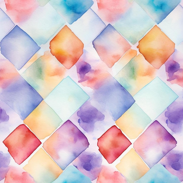 Een kleurrijk geometrisch patroon met de kleuren van de regenboog.