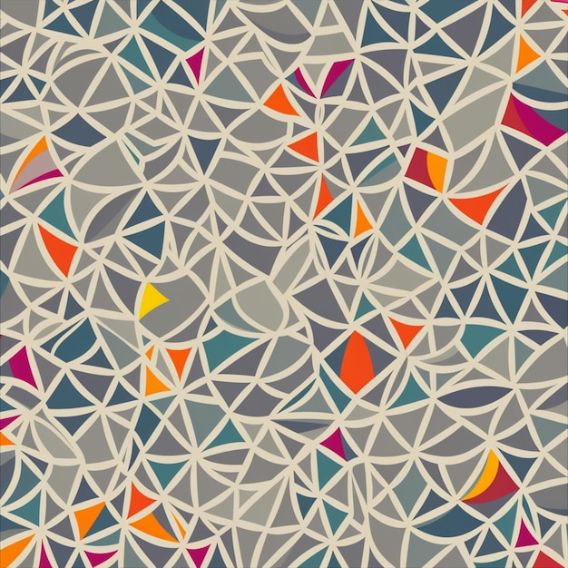 Een kleurrijk patroon met een driehoekspatroon.