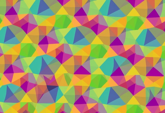 een kleurrijk patroon van vierkanten met het woord "polygon" aan de onderkant