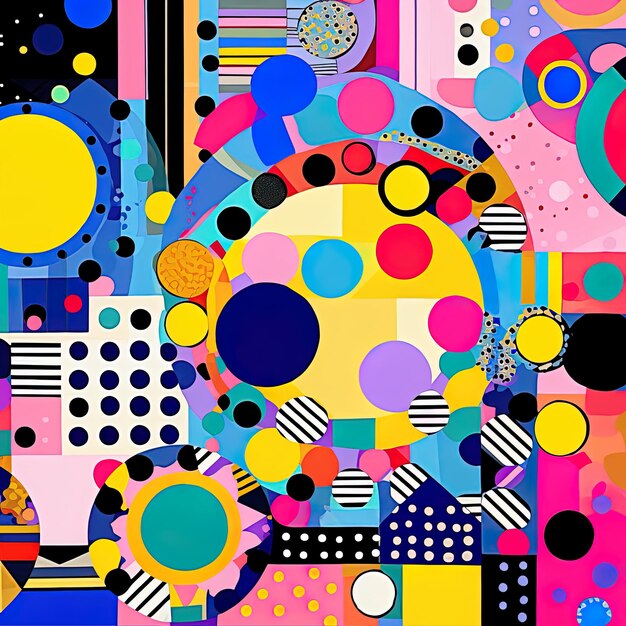 een kleurrijk schilderij van een kleurrijke kleurrijke abstracte achtergrond