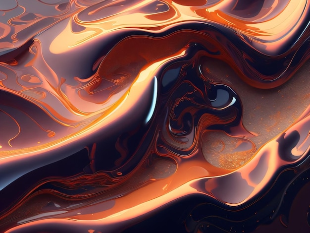 Een kleurrijk schilderij van een vloeistof met het woord vuur erop