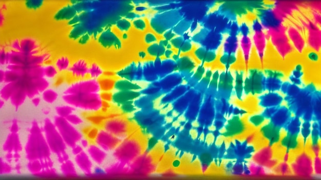 Een kleurrijk tie-dye patroon