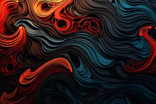 een kleurrijke abstracte achtergrond met de kleuren van de golven.