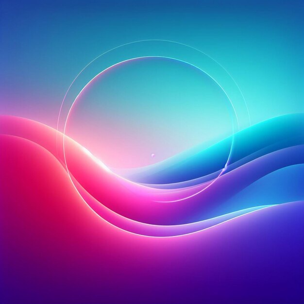 Foto een kleurrijke abstracte achtergrond met golven en een wervel