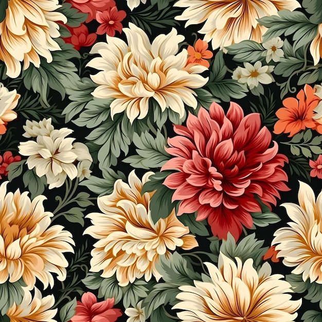Een kleurrijke achtergrond met bloemen en bladeren en de woorden " lente ".