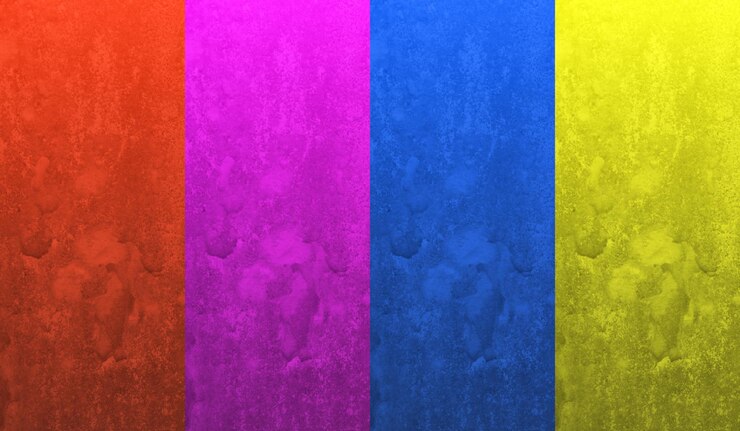 Een kleurrijke achtergrond met een gele en blauwe kleur.