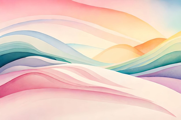 Een kleurrijke achtergrond met een golvend ontwerp.