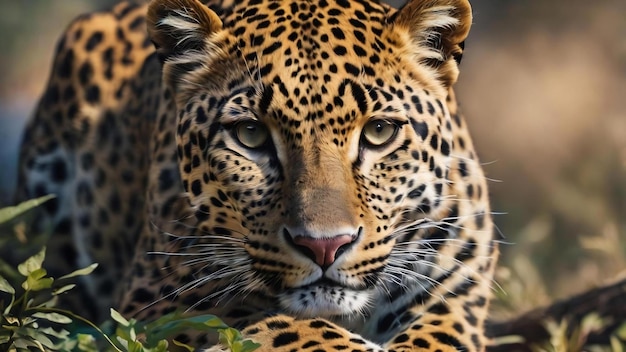 Een kleurrijke achtergrond met een leopardtextuur