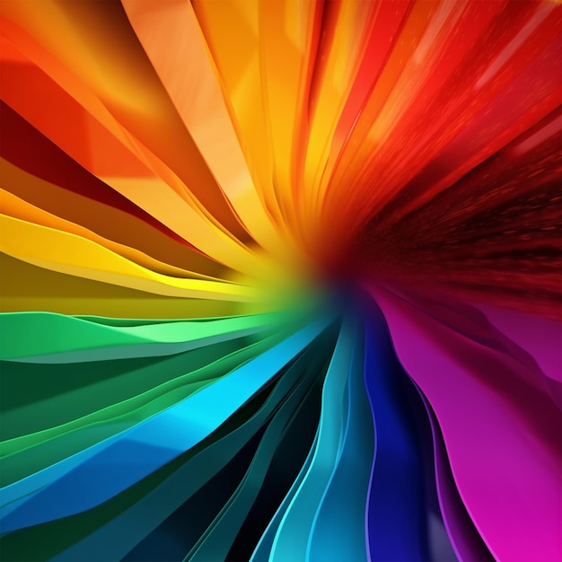 Foto een kleurrijke achtergrond met een regenboog van kleuren