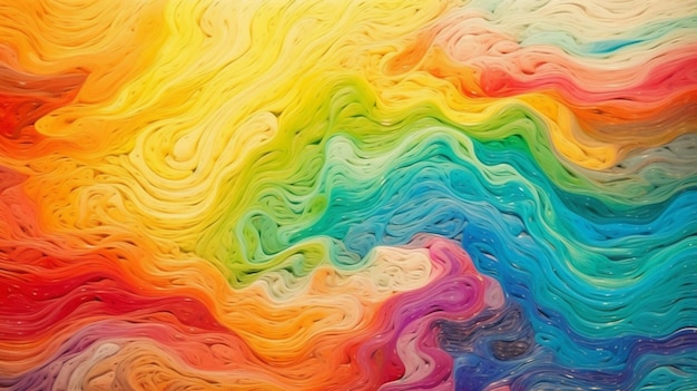 Een kleurrijke achtergrond met een regenboogpatroon.