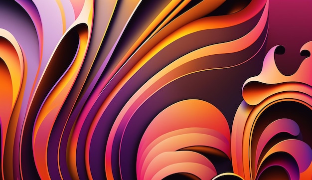 Een kleurrijke achtergrond met een swirly ontwerp.