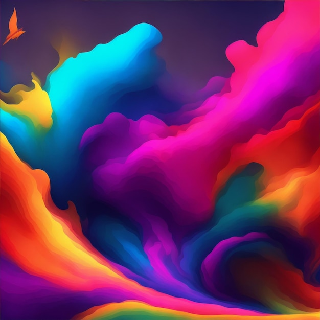 Een kleurrijke achtergrond met een unieke creatieve flair