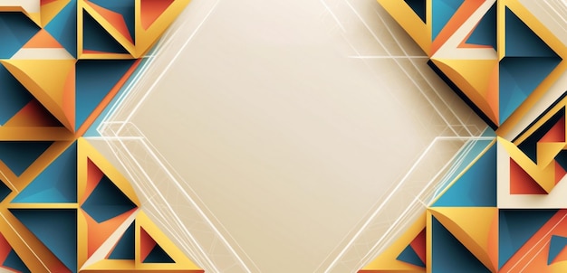 Een kleurrijke achtergrond met een witte en oranje achtergrond en het woord kubus in het midden.